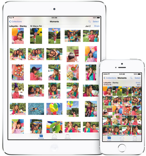 iPhone5s iPadMini Photo Moments