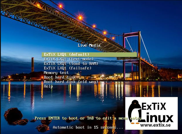 ExTix Linux conserva un entorno de sesión en vivo después de la instalación.