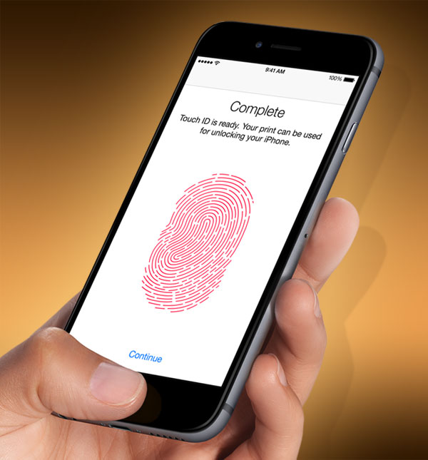 Foto pemalsuan Touch ID pada iPhone 6