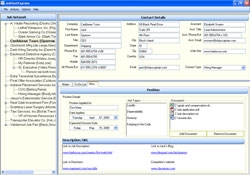 Horizontal planes contain contact info as well as notes, to-do's and miscellaneous items.