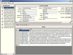 In the Notes section, each comment is automatically time-stamped, so they form a kind of journal for the item.