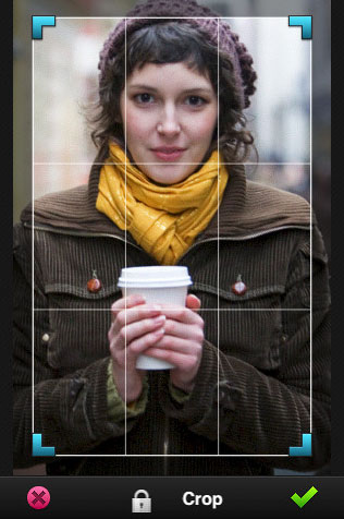 Photoshop.com Mobile Crop Screen