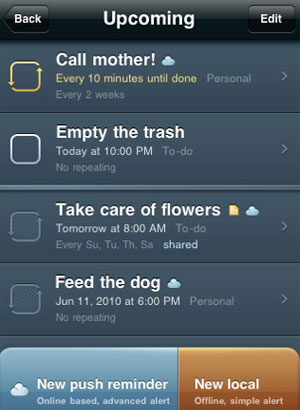 NotifyMe 2 iPhone App