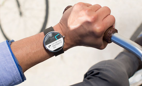 Moto 360 smartwatch map