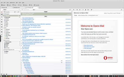 Opera email manager