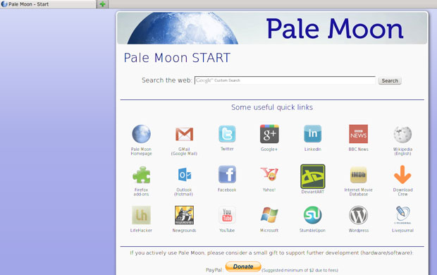 Pale Moon UI