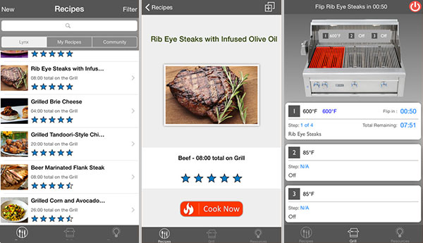 Lynx Smart Grill iPhone Apps