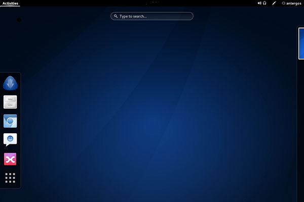Antergos GNOME 3.16 desktop