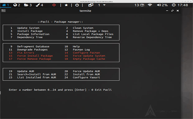 ArchLab Linux package manager