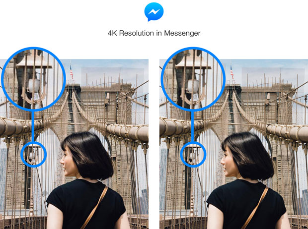 4K Resolution in Messenger Brooklyn Bridge