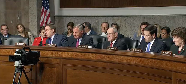 U.S. Senate Intelligence Committee hearing on foreign influence operations' use of social media platforms, Sept 5, 2018.