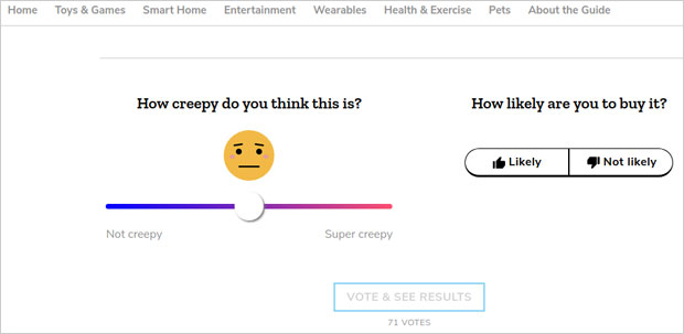 Mozilla Creepiness Scale