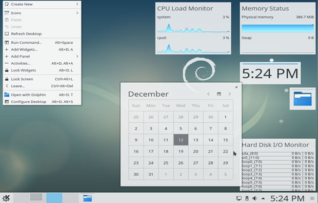 Q4OS simplified KDE 3 design