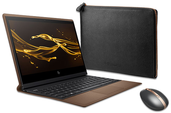 HP Spectre Folio 13-inch PC, Spectre Rechargeable Mouse, Spectre Leather Sleeve Bundle