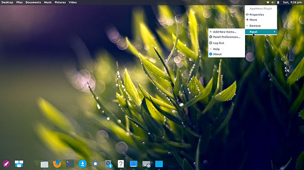 Enso OS desktop