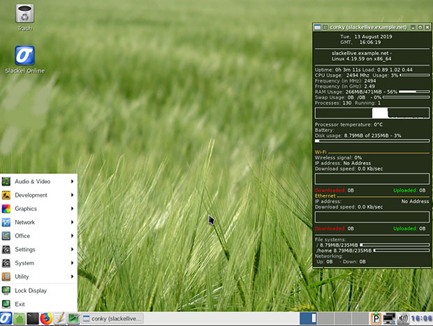 Slackel 7.2 Openbox desktop