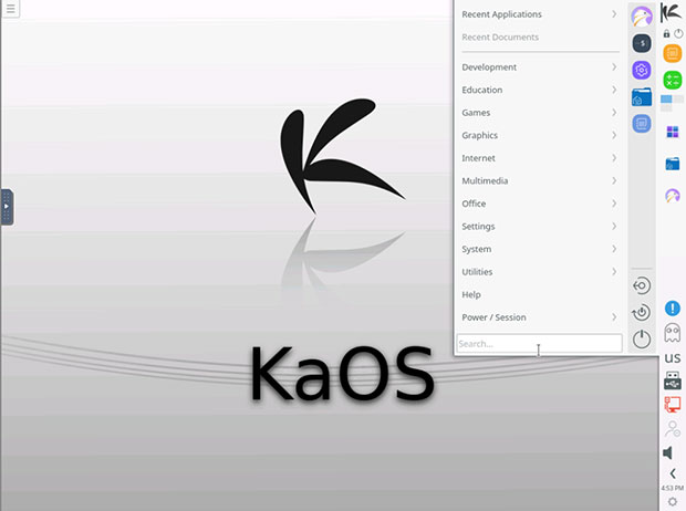 KaOS multipurpose panel bar