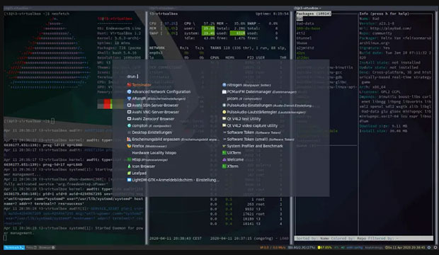 EndeavourOS 2020 i3 - window manager