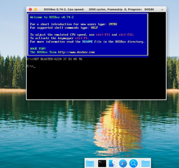 AutoTux comes with DOSBOX, a DOS emulator