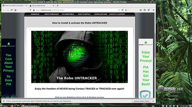 Robo Untracker installation screen