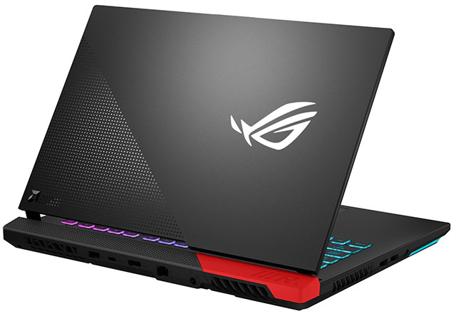 Asus ROG Strix G15 Advantage Edition back view