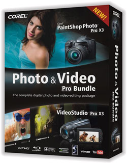 Corel VideoStudio Pro X3 + PaintShop Photo Pro X3Bundle