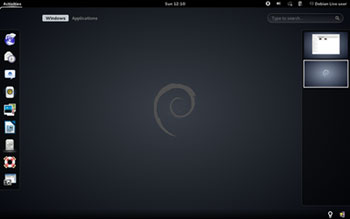 Debian screen shot