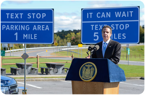 Andrew Cuomo texting zones