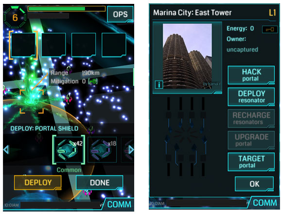 Ingress screen shots