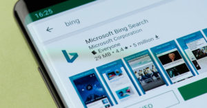 Microsoft Bing mobile search