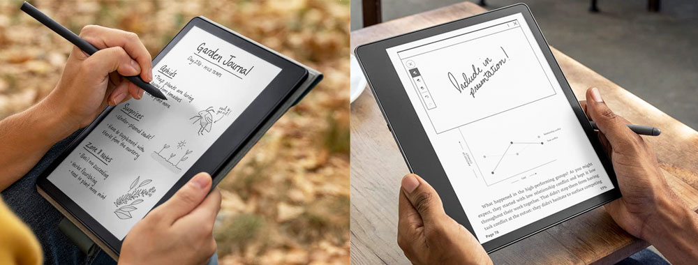Kindle Scribe для чтения и письма, дисплей Pperwhite с разрешением 300 пикселей на дюйм и базовое перо
