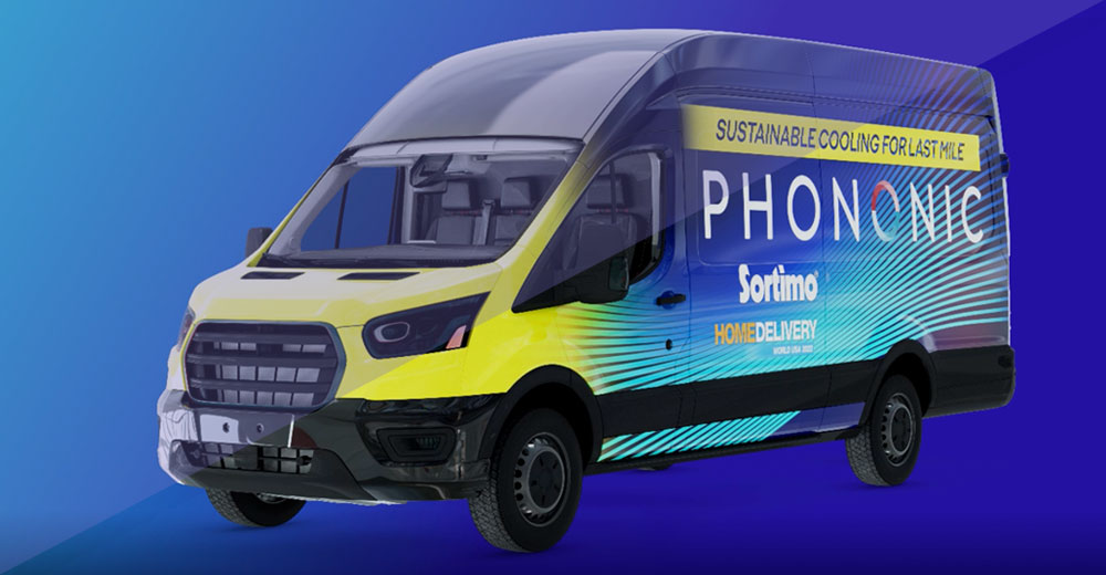 Phononic sustainable cooling for last mile delivery logistics