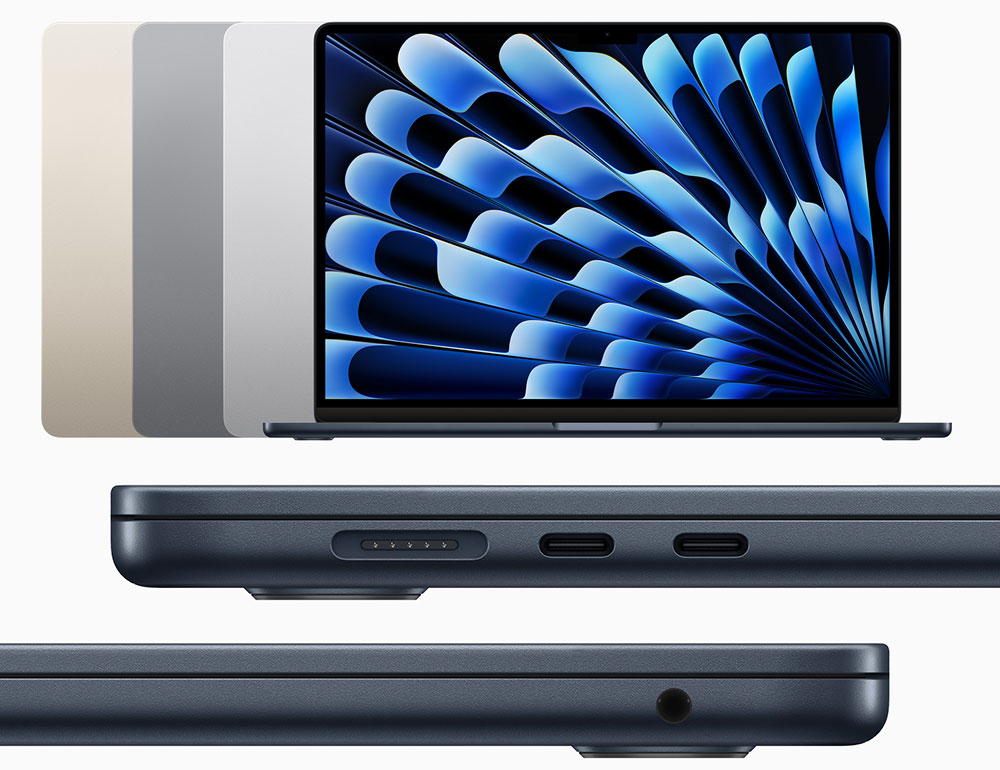 macbook air 15 inch front and side view