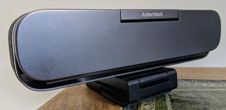 AnkerWork B600 all-in-one videoconferencing bar on a desk
