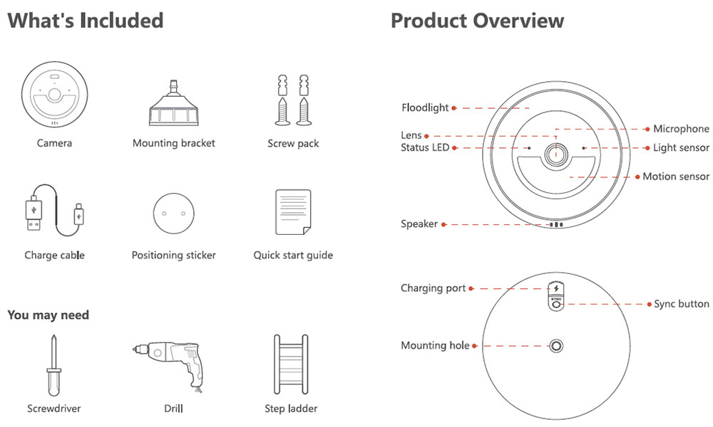 Noorio B310 security camera product overview