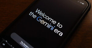 Google Gemini on iPhone screen